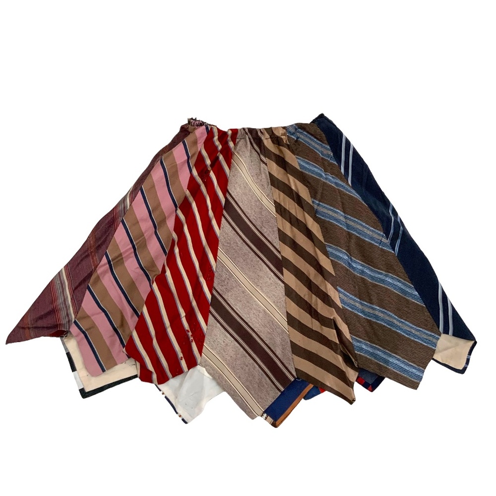 UPCYCLED NECK TIE SKIRT SIZE: 7/8